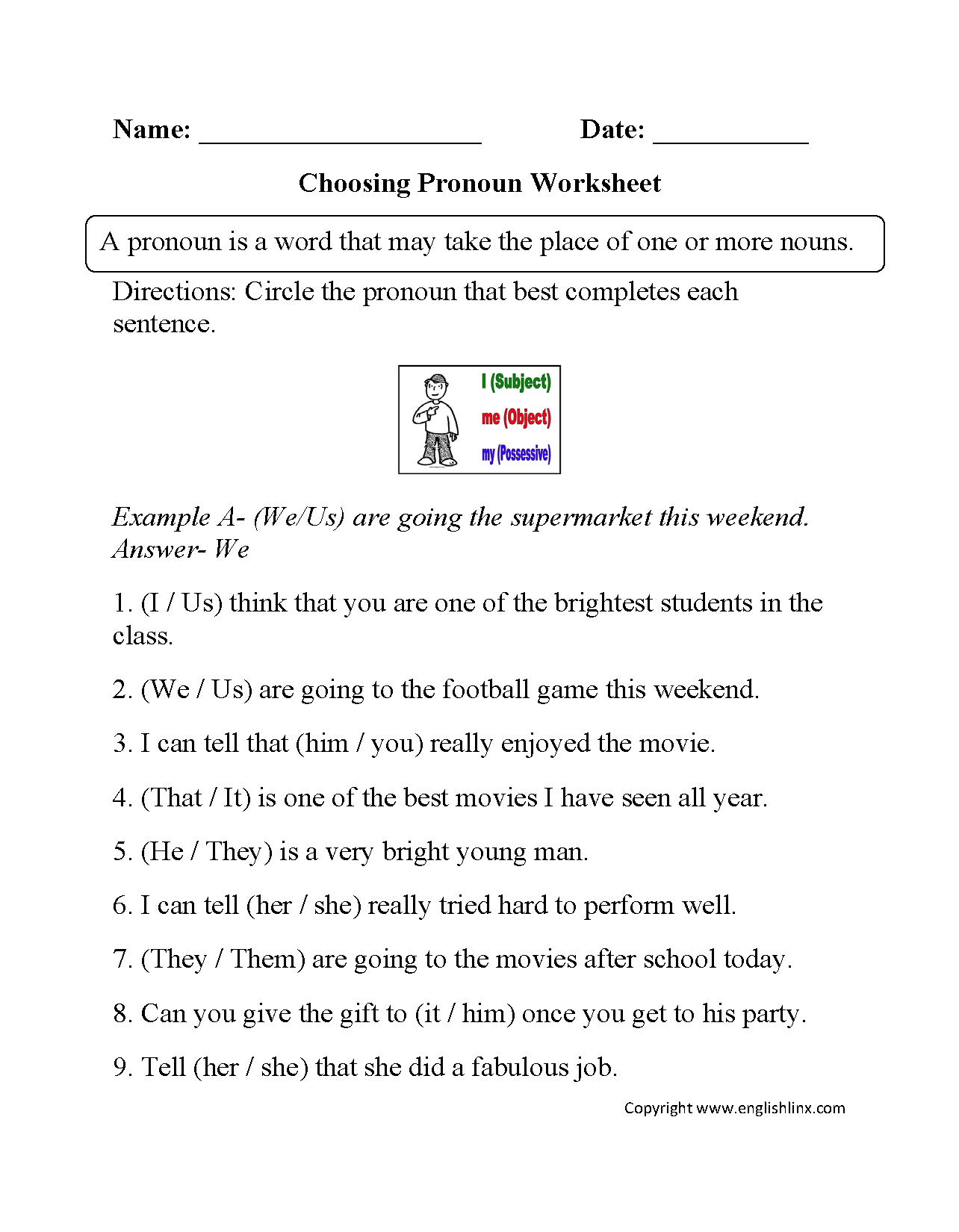 Grammar Worksheets | Parts Of Speech Worksheets - Free Printable Parts Of Speech Worksheets