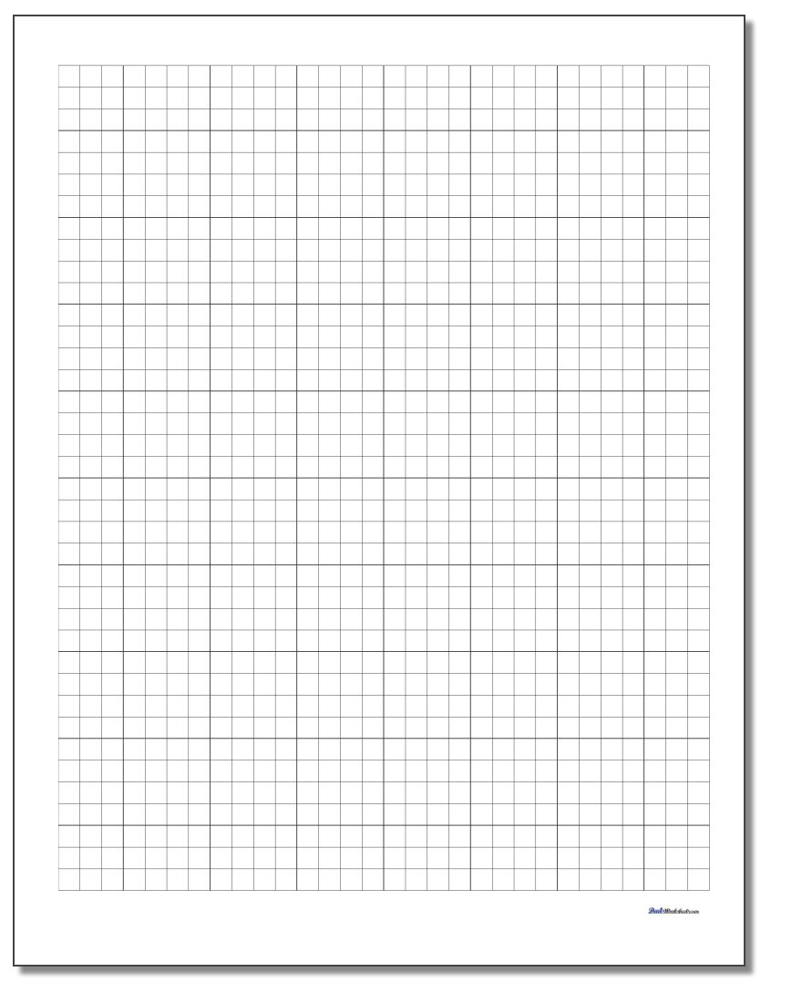 Graph Paper - Free Printable Graph Paper For Elementary Students