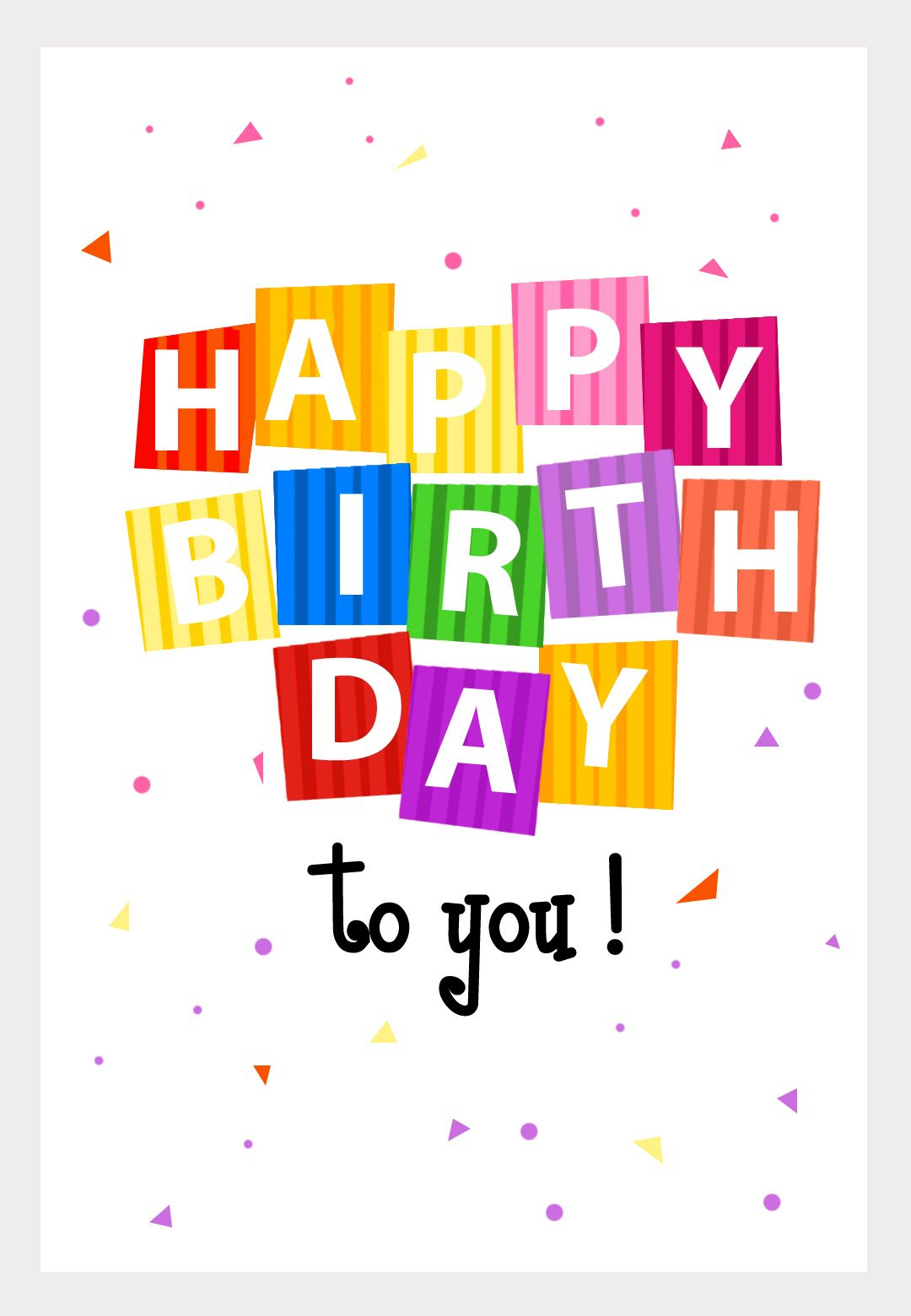 Great Website! No More Buying Greeting Cards. Personalize And Even - Customized Birthday Cards Free Printable