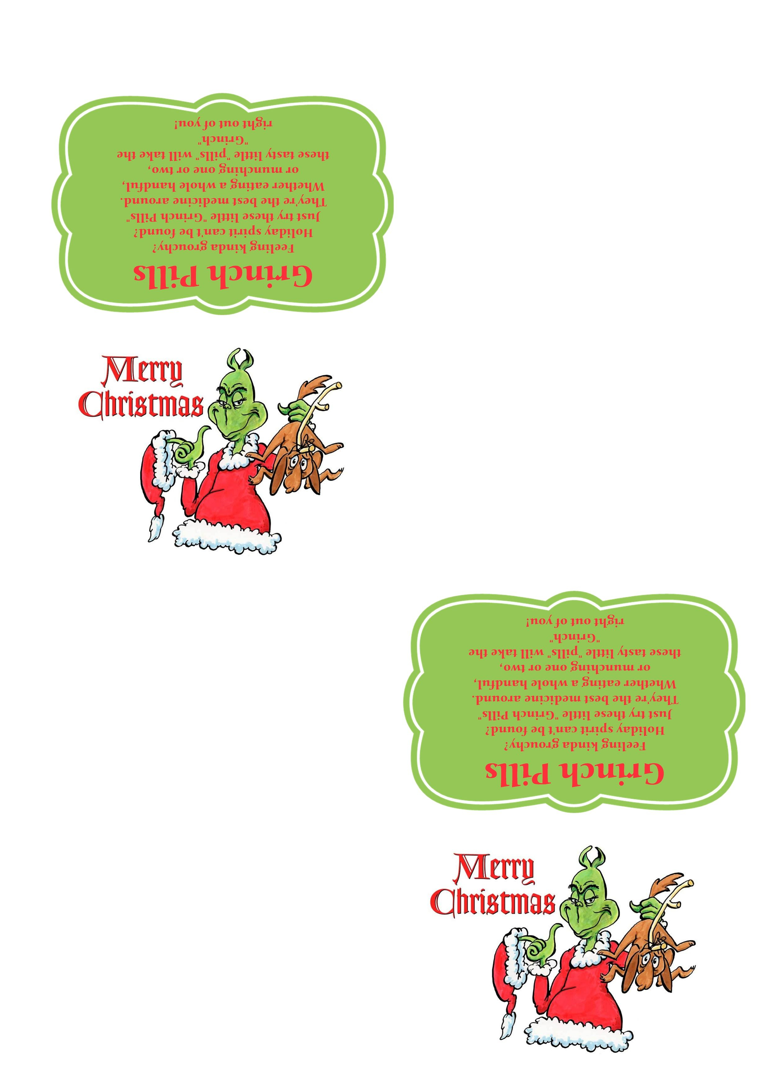 Grinch Pills - Template - 300 Dpi - Ready To Print. | Crafts - Grinch Pills Free Printable