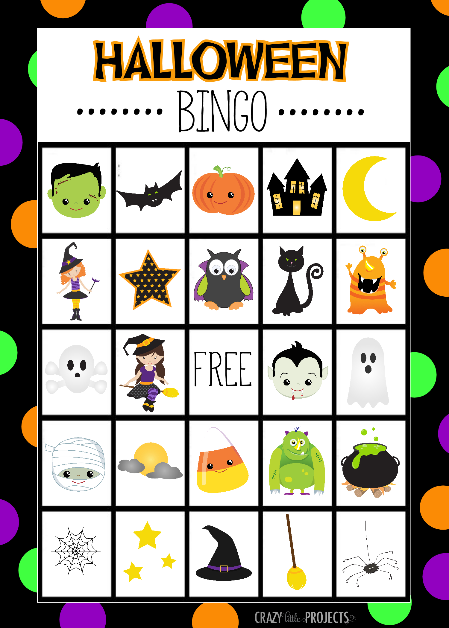 Halloween Bingo - Cute Free Printable Game | Halloween | Pinterest - Free Printable Halloween Bingo