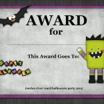 Halloween Costume Awards   Hashtag Bg   Best Costume Certificate Printable Free