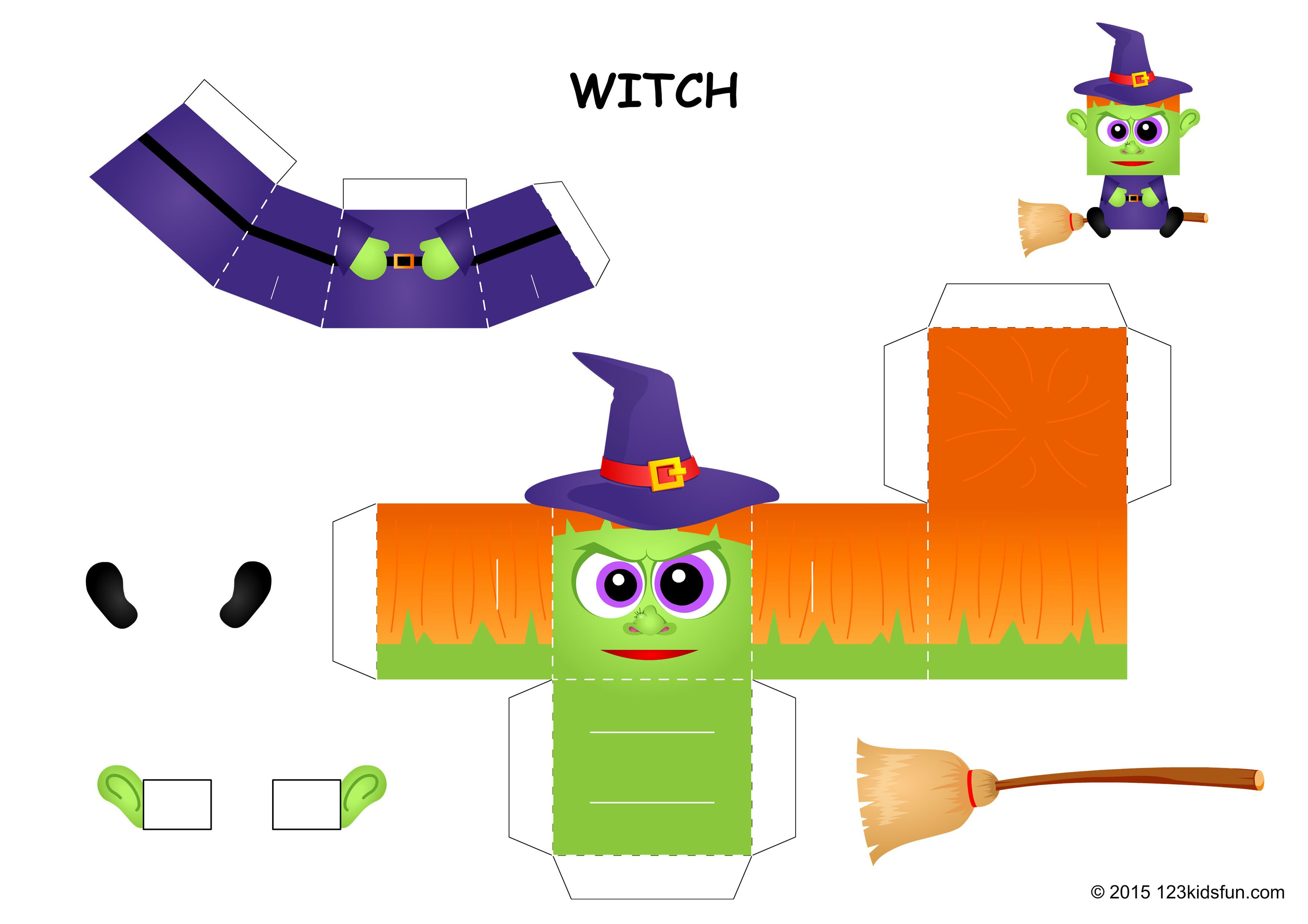 Halloween | Free Halloween Printables And Halloween Decorations - Free Printable Halloween Paper Crafts