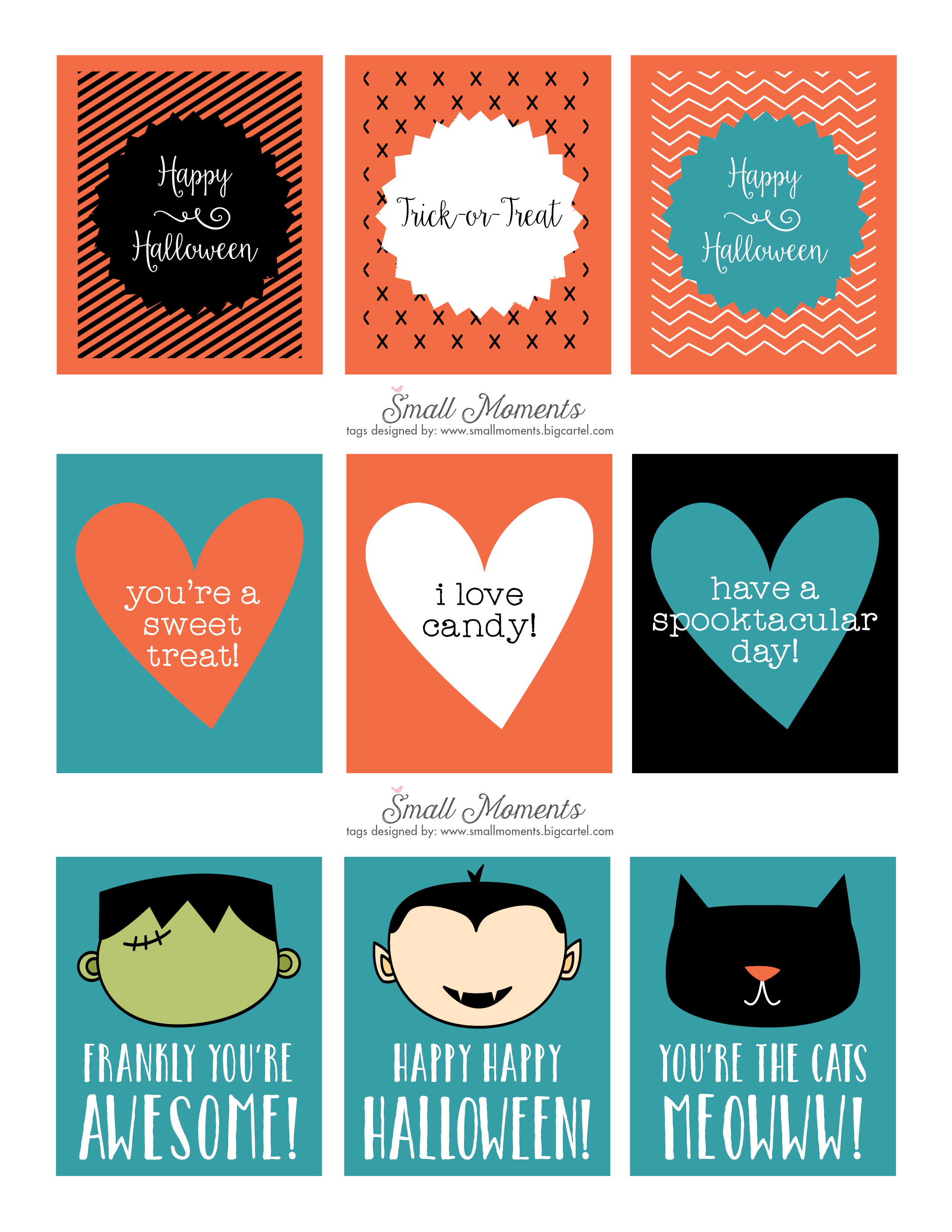 Halloween: Free Printable Tags - See Vanessa Craft - Free Printable Tags