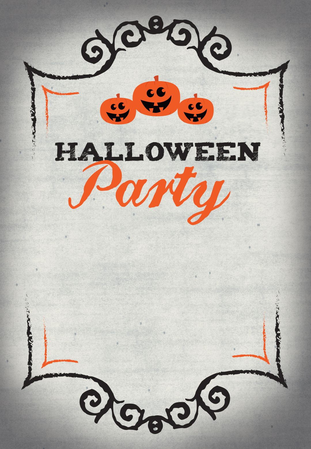 Halloween Party - Free Printable Halloween Invitation Template - Free Printable Halloween Invitations