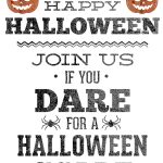 Halloween Party Pack Amazing Free Halloween Party Invitations   Halloween Invitations Free Printable Black And White