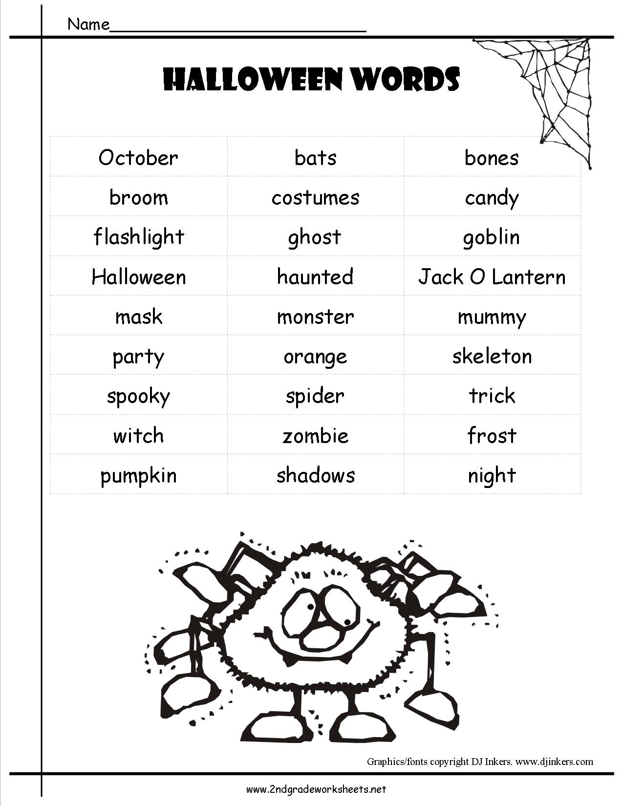 Halloween Worksheets And Printouts - Free Printable Halloween Worksheets