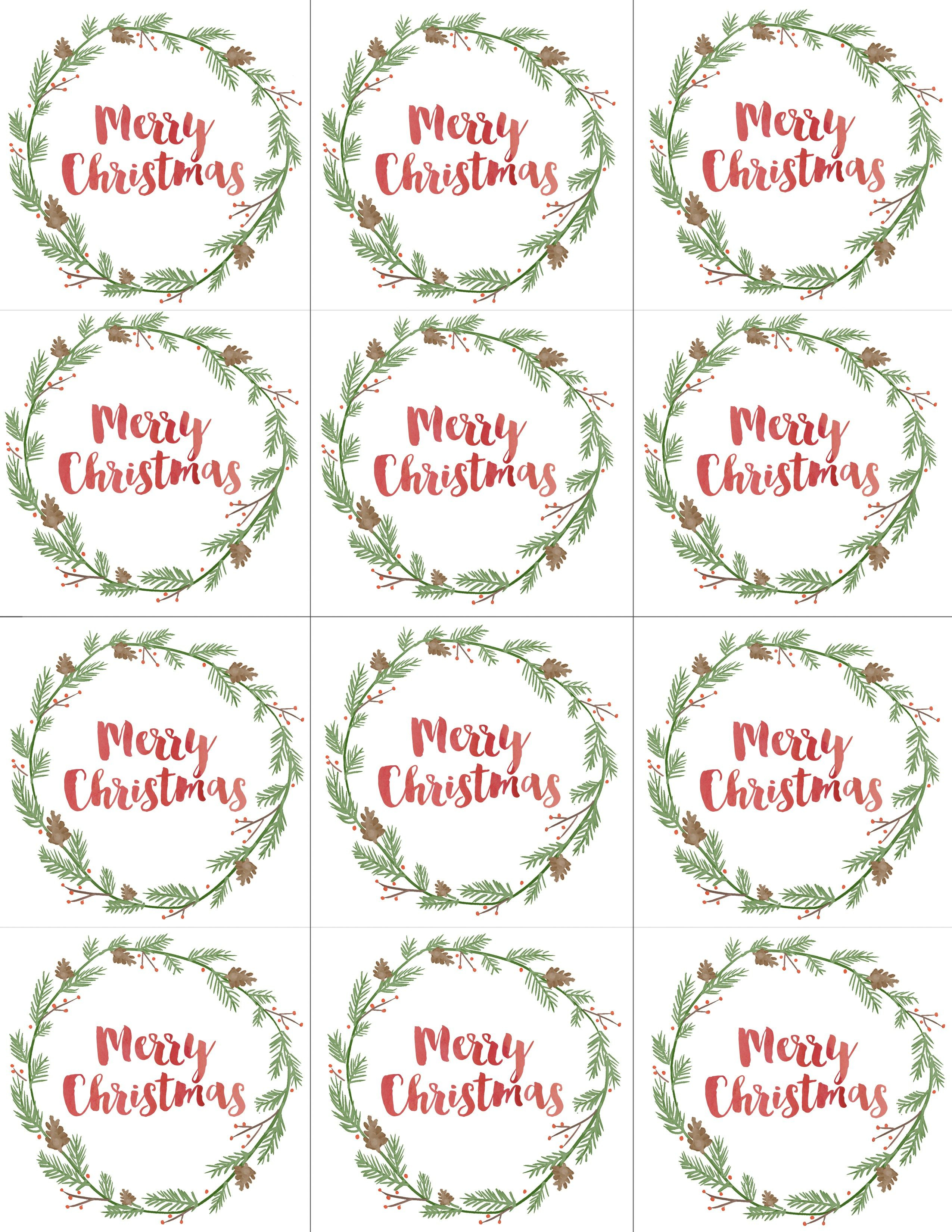 Hand Painted Gift Tags Free Printable | Christmas | Christmas Gift - Free Printable Angel Gift Tags