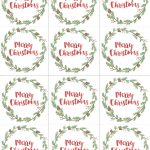 Hand Painted Gift Tags Free Printable | Christmas | Christmas Gift   Free Printable Holiday Labels