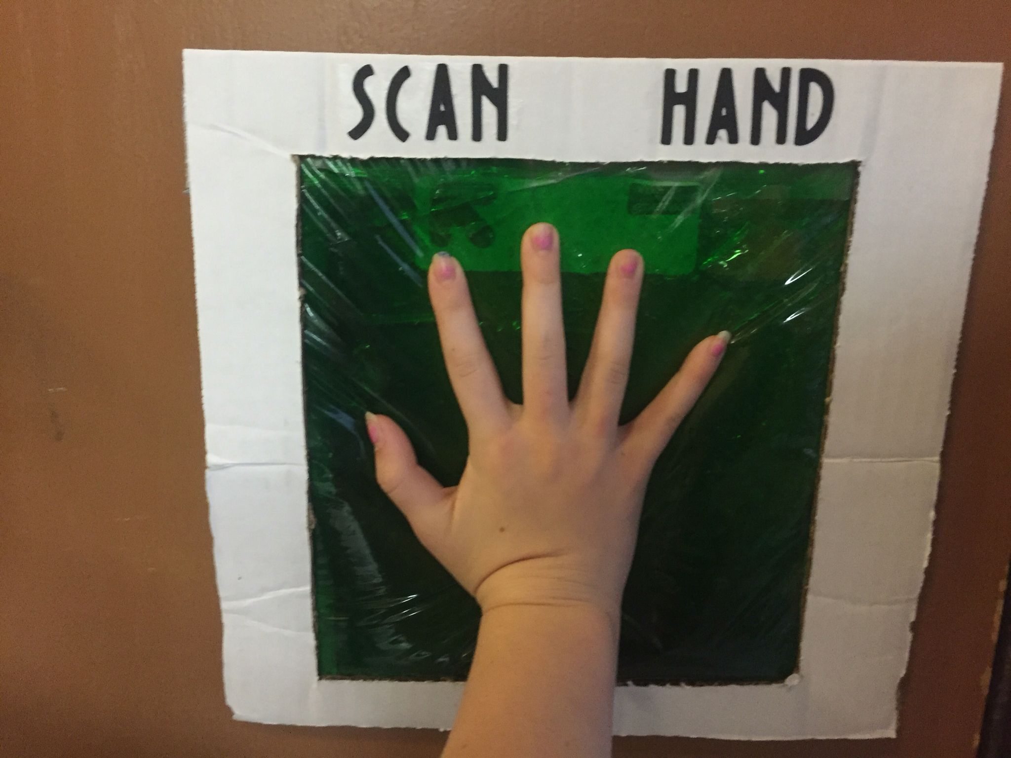 Hand Scanner For Mad Scientist Party - Dollar Store Hair Gel Mixed - Scan To Enter Sign Printable Free