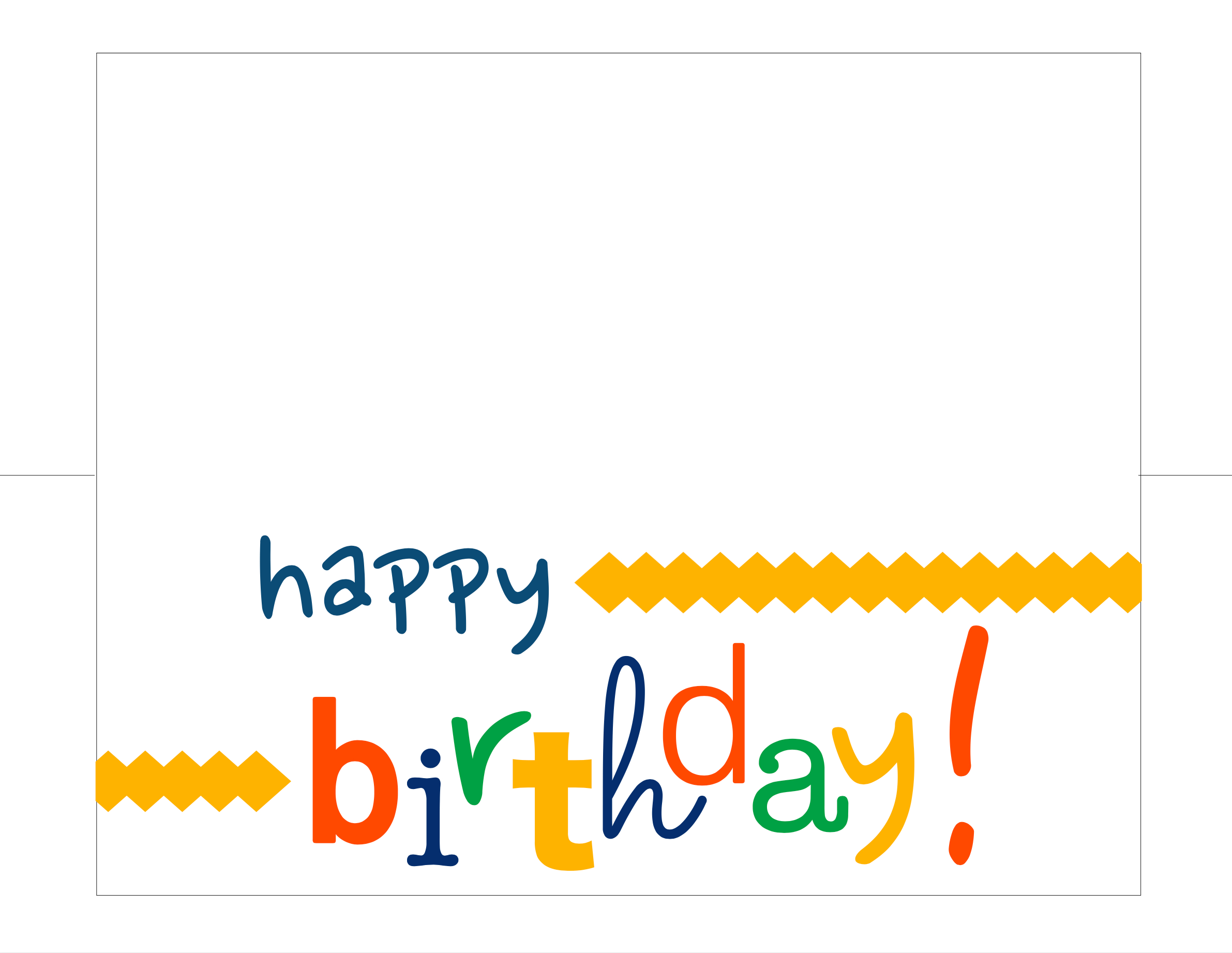 Happy Birthday Card Free Printable - - Happy Birthday Free Cards Printable