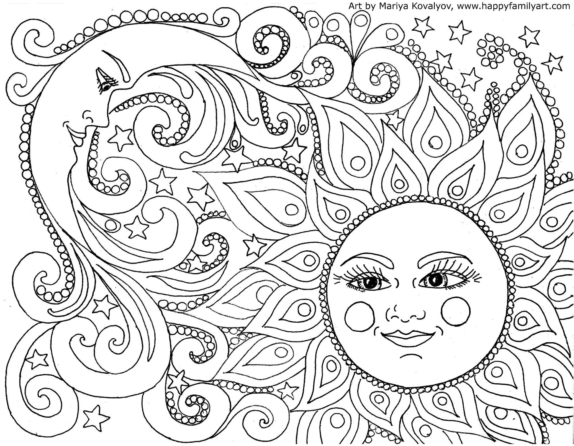 Happy Family Art - Original And Fun Coloring Pages - Free Coloring Pages Com Printable