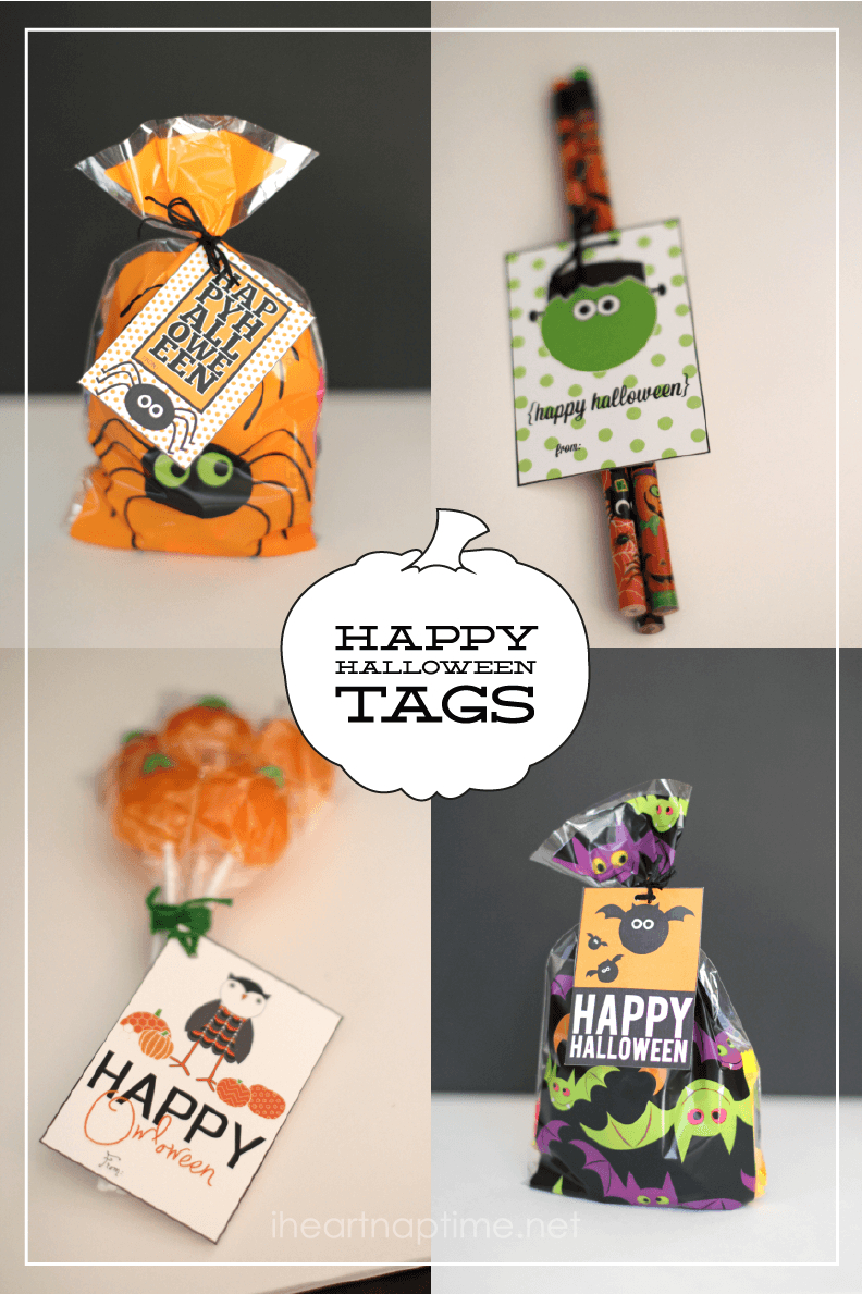 Happy Halloween Tags {Free Printable} - I Heart Nap Time - Free Printable Halloween Tags