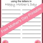 Happy Mother's Day Free Printable | Mothers Day Ideas | Pinterest   Free Printable Mother's Day Games