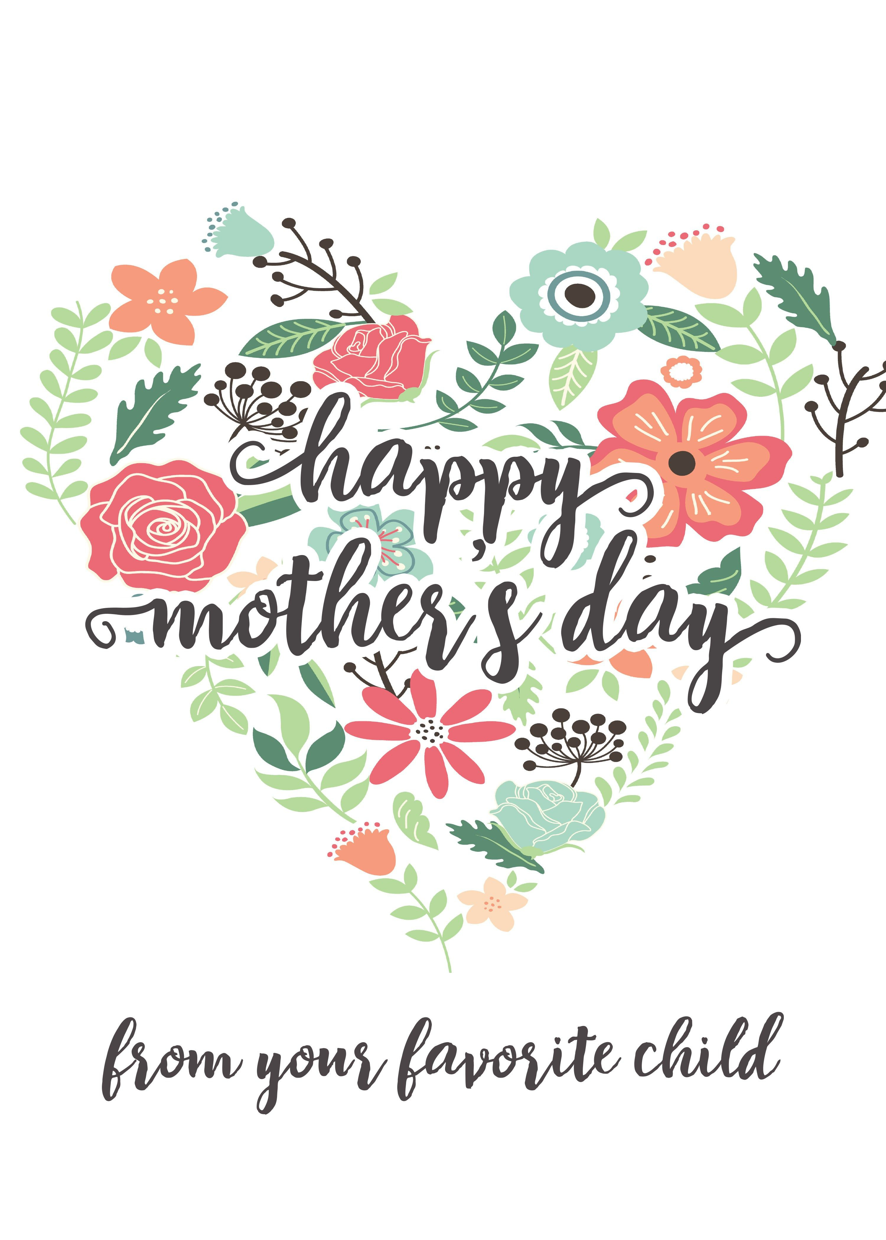 Happy Mothers Day Messages Free Printable Mothers Day Cards - Free Printable Mothers Day Cards