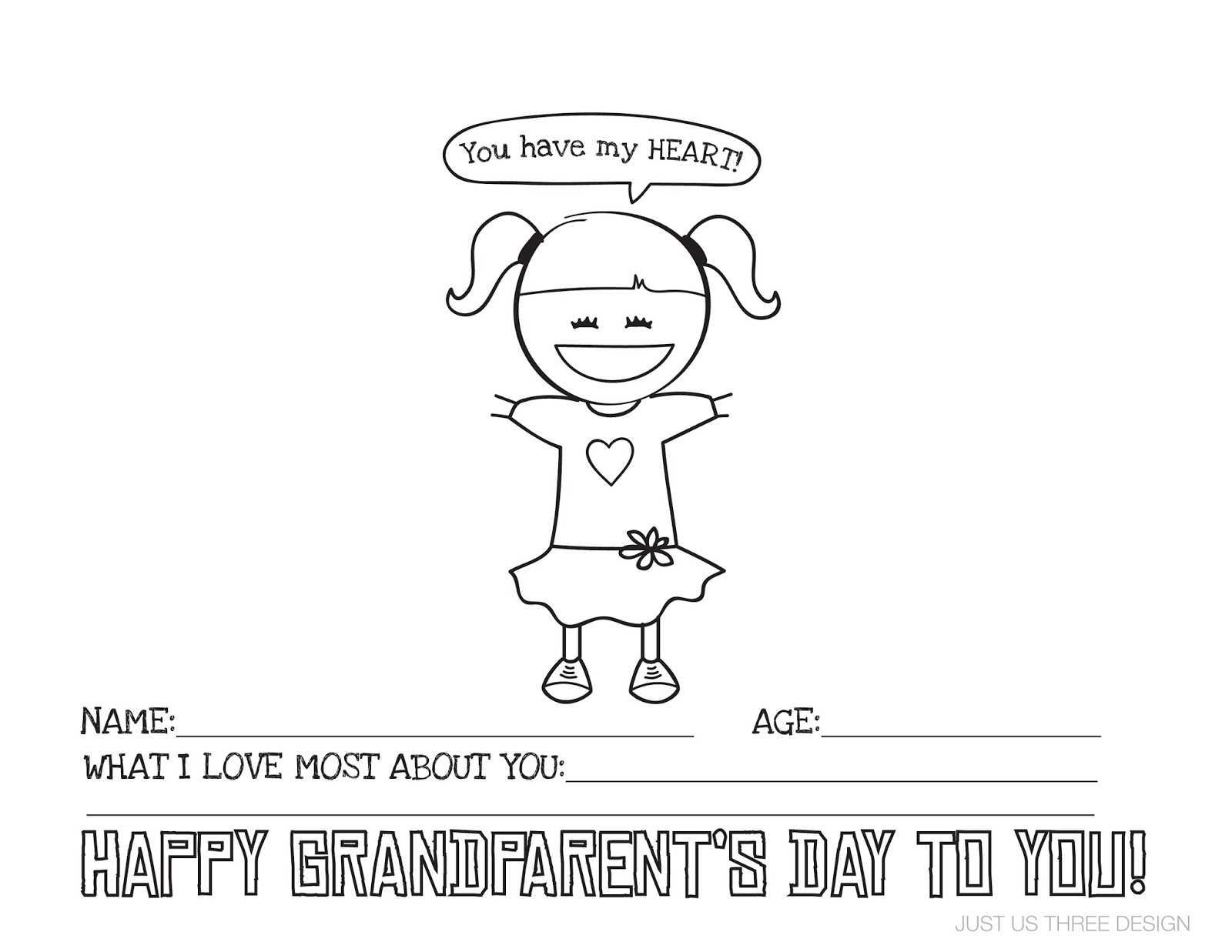 Harding Happenings: {Grandparents Day Printable} - Grandparents Day Cards Printable Free