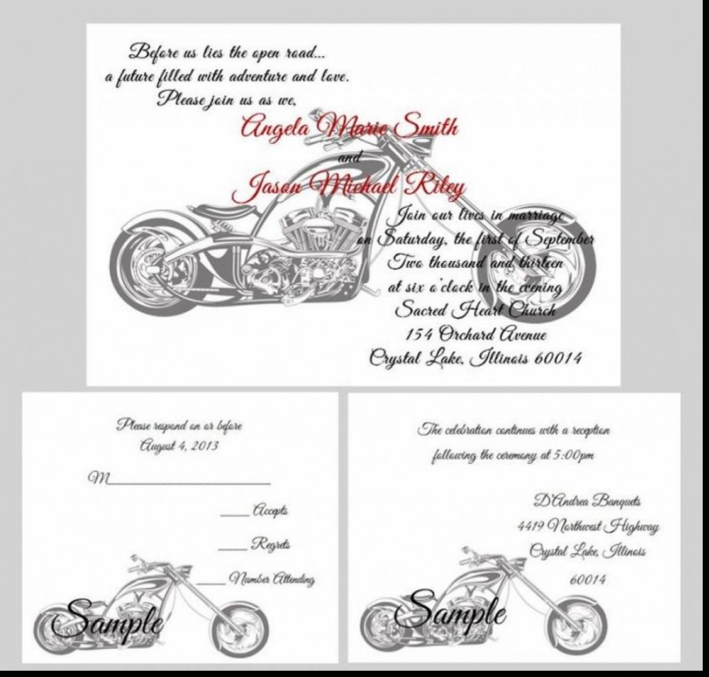 Harley Davidson Wedding Invitations | Jumping The Broom | Pinterest - Motorcycle Invitations Free Printable