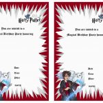 Harry Potter Birthday Invitations | Birthday Printable   Harry Potter Birthday Invitations Free Printable
