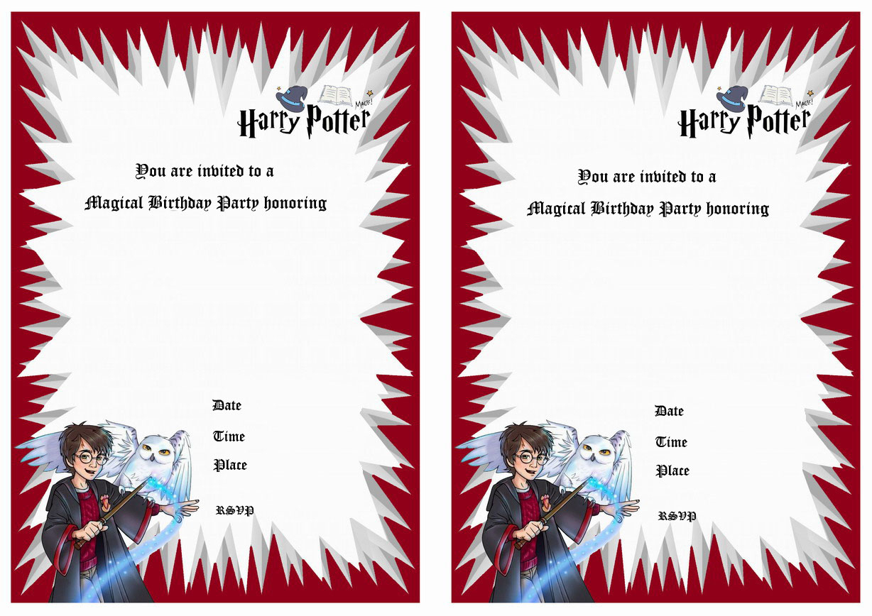 Harry Potter Birthday Invitations | Birthday Printable - Harry Potter Birthday Invitations Free Printable