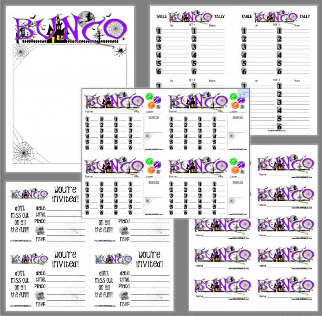 Haunted Halloween Bunco - Bunco Printables Intended For Free - Free Printable Halloween Bunco Score Sheets