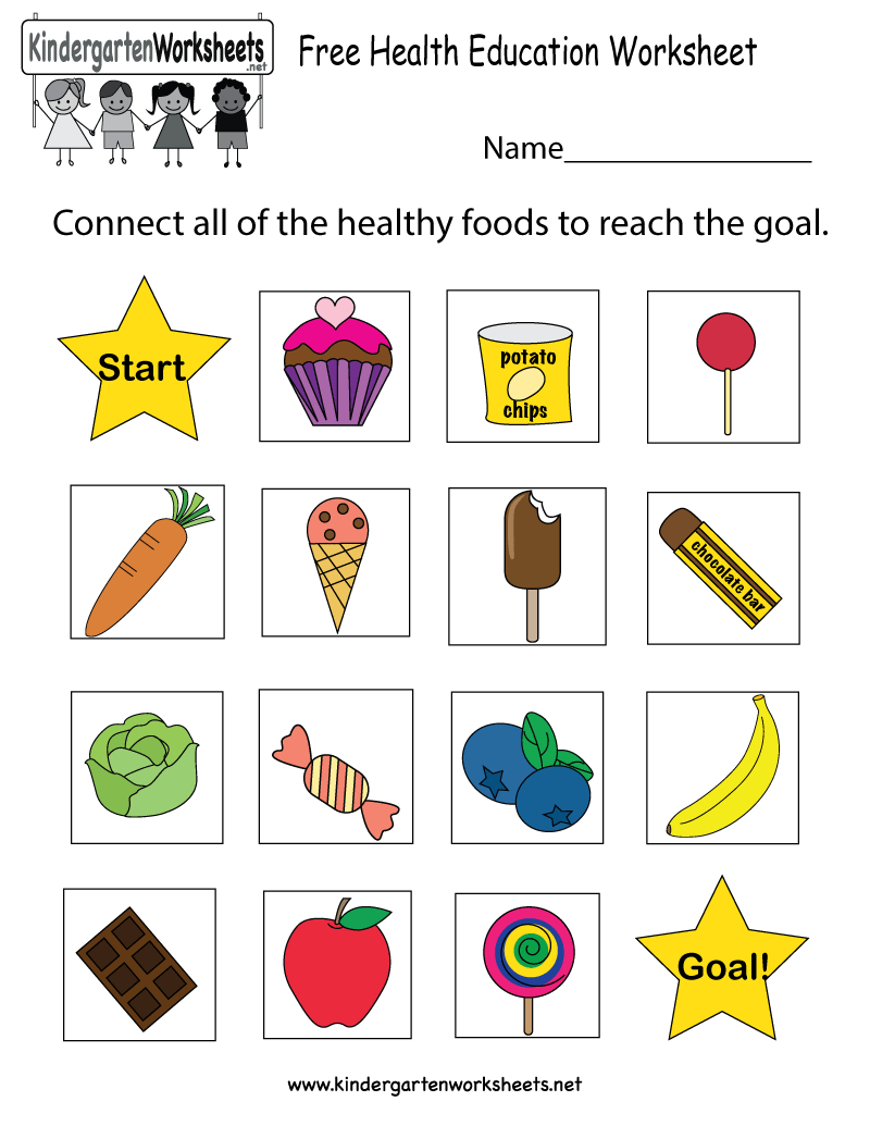 Health Education Worksheet - Free Kindergarten Learning Worksheet - Free Printable Healthy Eating Worksheets