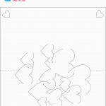 Heart   3D Pop Up Card Pattern/sample/template | Pop Up I Kirigami   Free Printable Kirigami Pop Up Card Patterns