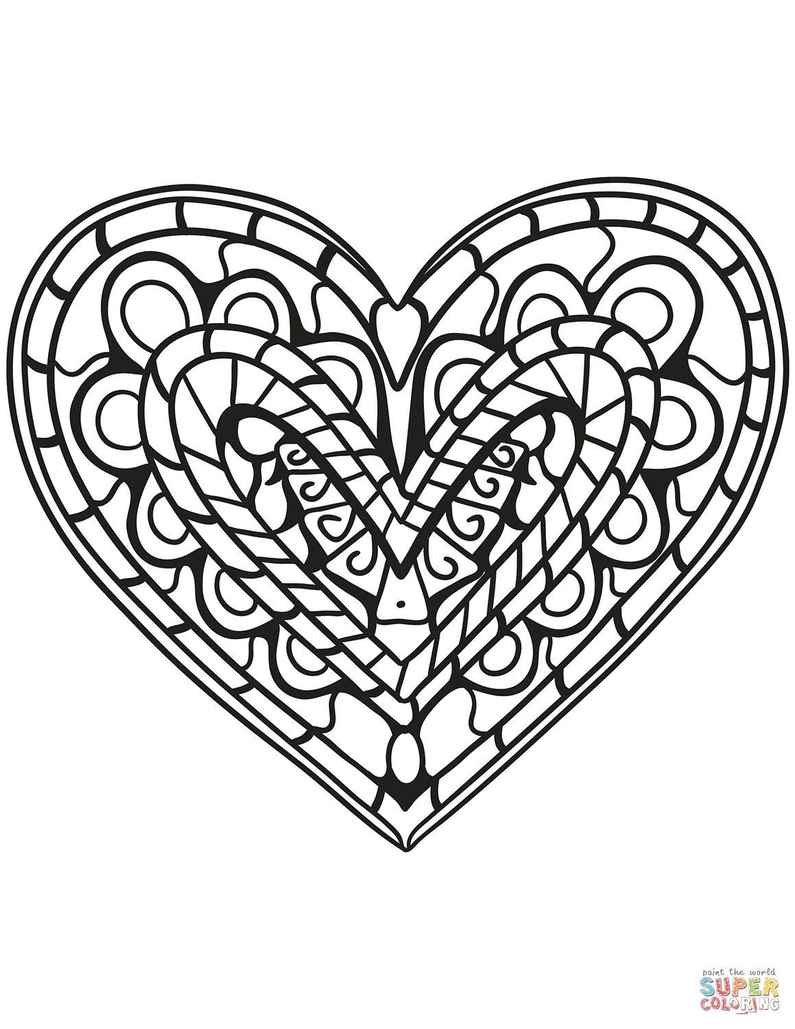 Heart Coloring Pages | Free Printable Pictures - Free Printable Heart Coloring Pages