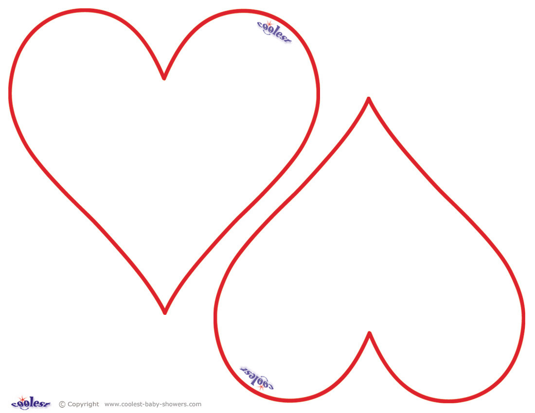 Hearts - Free Printable Heart Templates