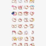 Hello Kitty Animated Stickers   Hello Kitty   Free Transparent Png   Hello Kitty Labels Printable Free