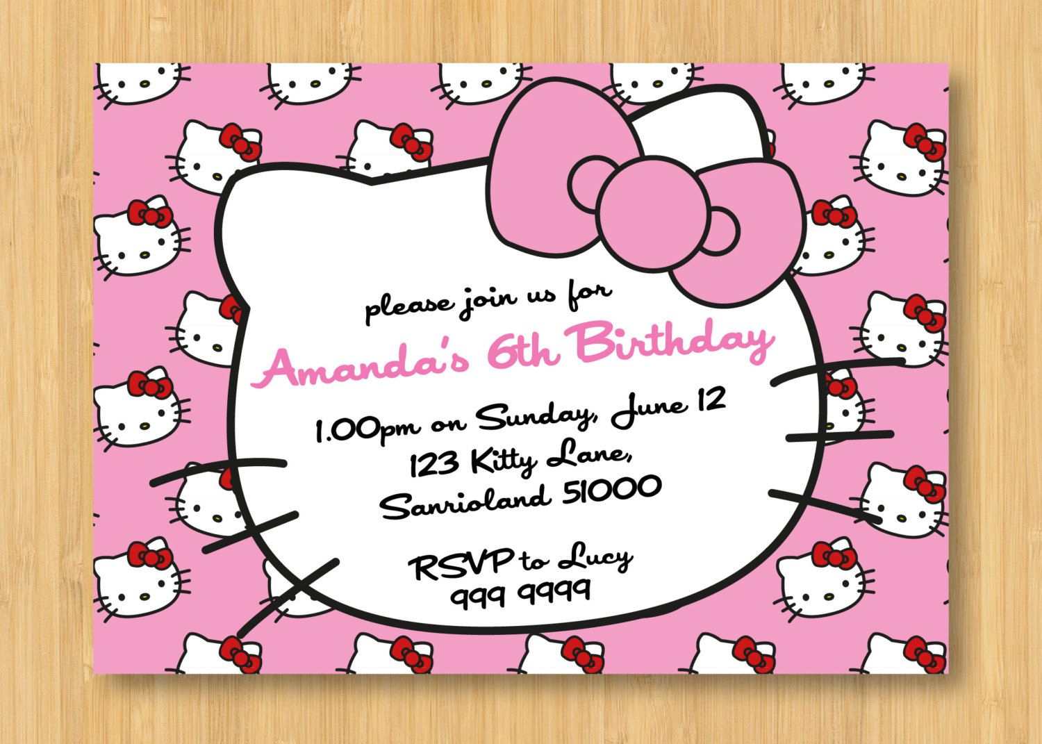Hello Kitty Birthday Invitations Printable Free – Invitation - Free Printable Hello Kitty Baby Shower Invitations