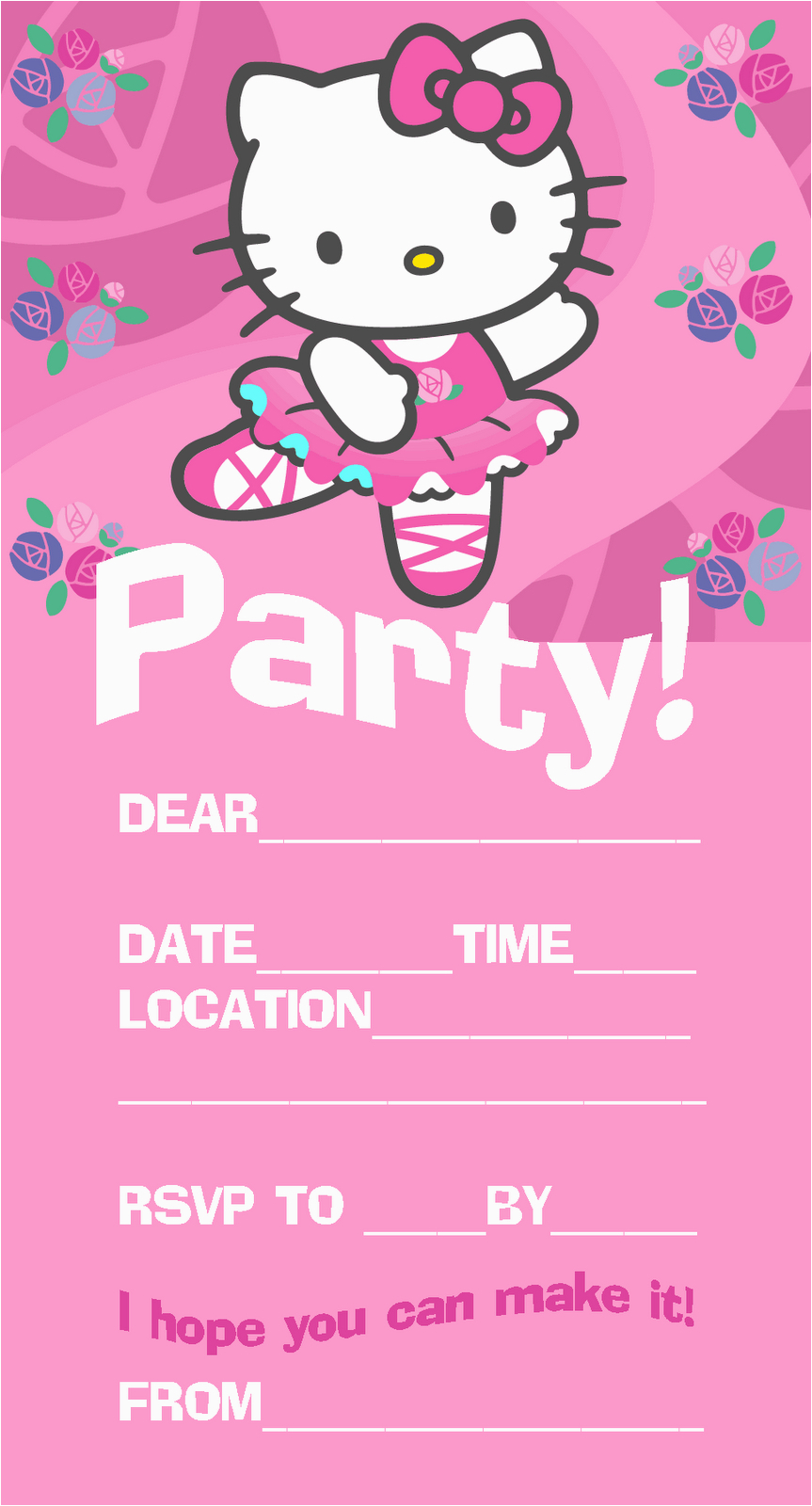 Hello Kitty Birthday Invites | Birthdaybuzz - Hello Kitty Free Printable Invitations For Birthday