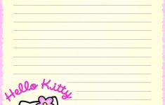 Free Printable Hello Kitty Stationery