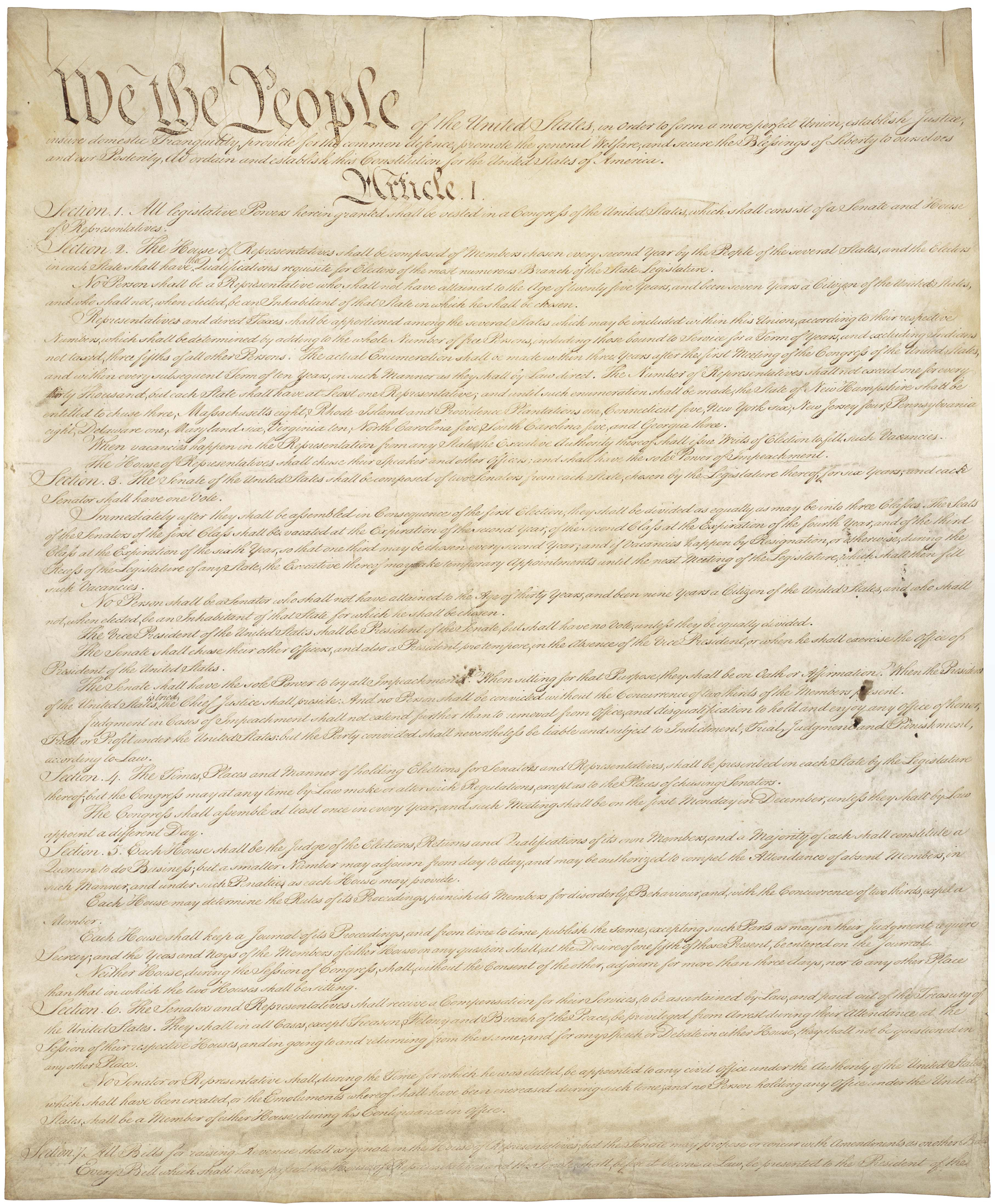 High Resolution Downloads | National Archives - Free Printable Us Constitution Worksheets