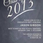 High School Graduation Party Menu | Printable Chalkboard Graduation   Free Printable Graduation Party Invitations 2014