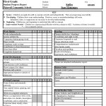 High School Report Card Template   Free Report Card Template 30 Real   Free Printable Preschool Report Cards