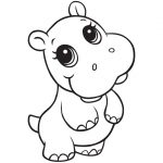 Hippo Coloring Pages Clipart Graphics Illustrations Free Download On   Free Printable Hippo Coloring Pages
