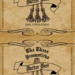 Hog Warts Express Butter Beer Label | Harry Potter Party Ideas   Free Printable Butterbeer Labels