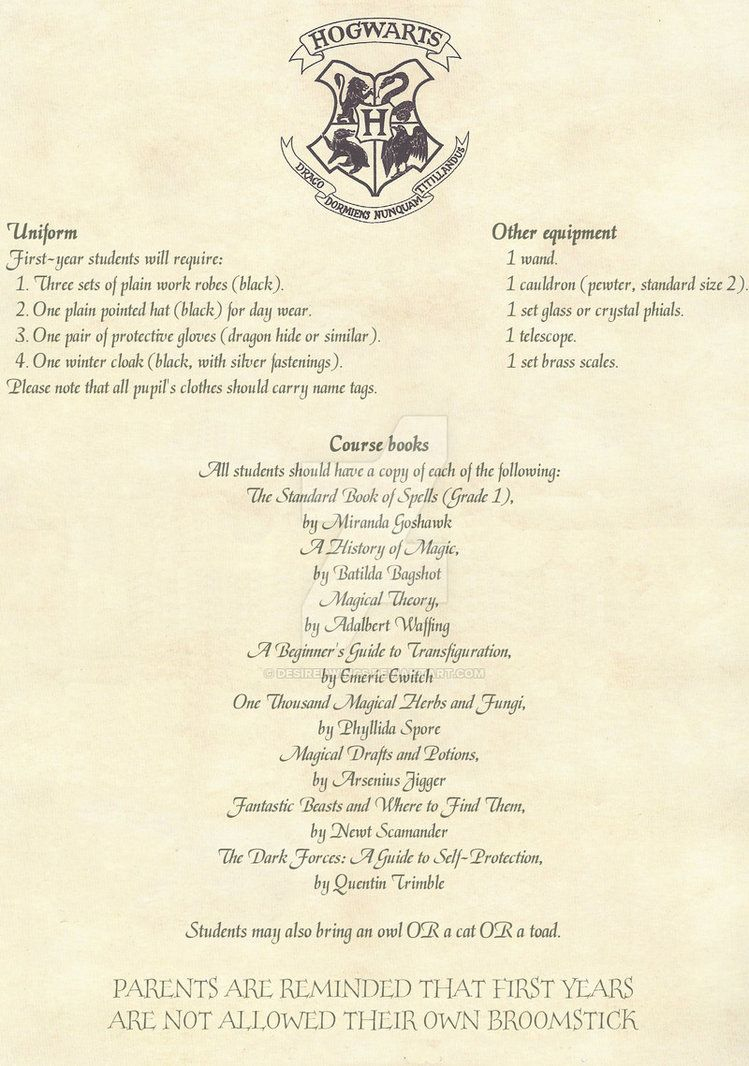 Hogwarts Acceptance Letter -English- 2/2Desiredwings | Harry - Hogwarts Acceptance Letter Template Free Printable