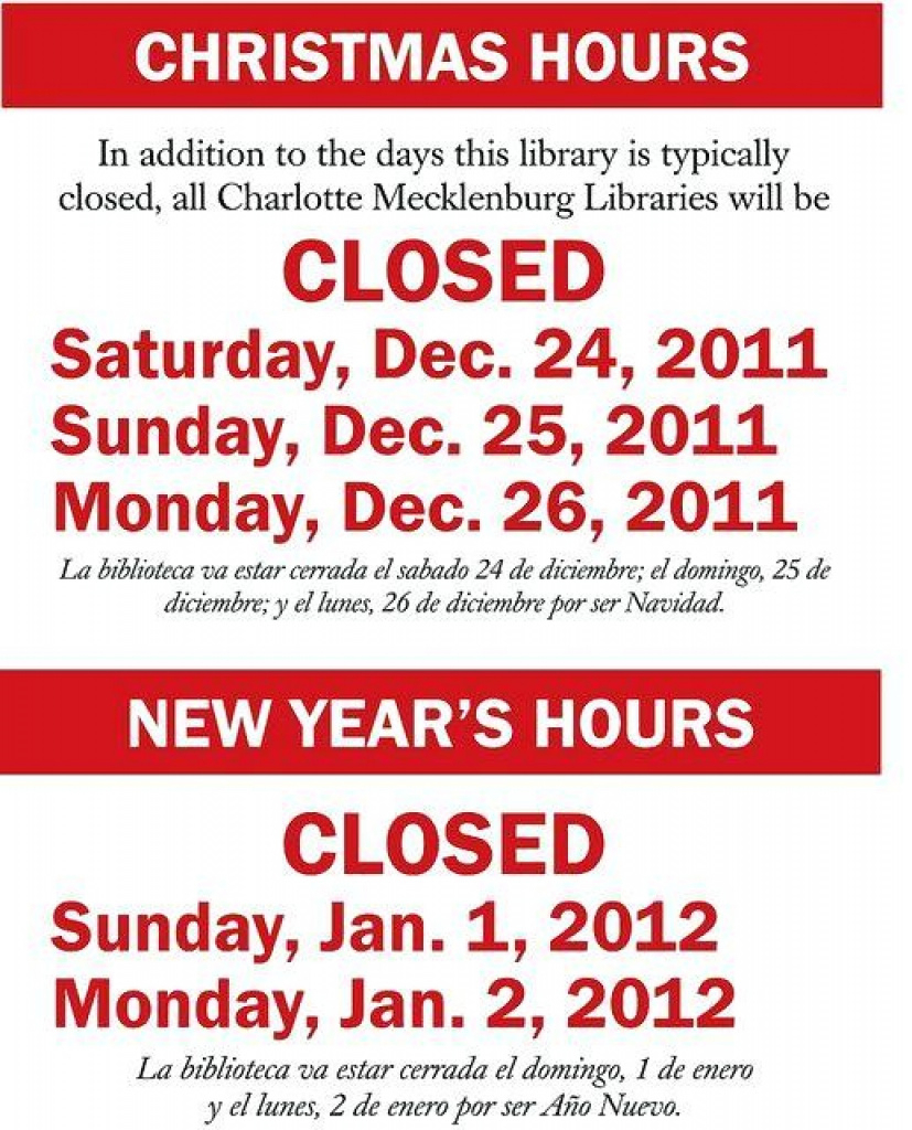 Holiday Closing Signs Templates | Template Business For Free - Free Printable Holiday Closed Signs