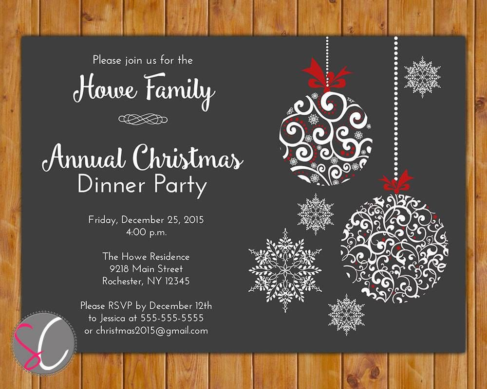 Holiday Party Invitations Free Templates | Christmas Crafts - Christmas Party Invitation Templates Free Printable