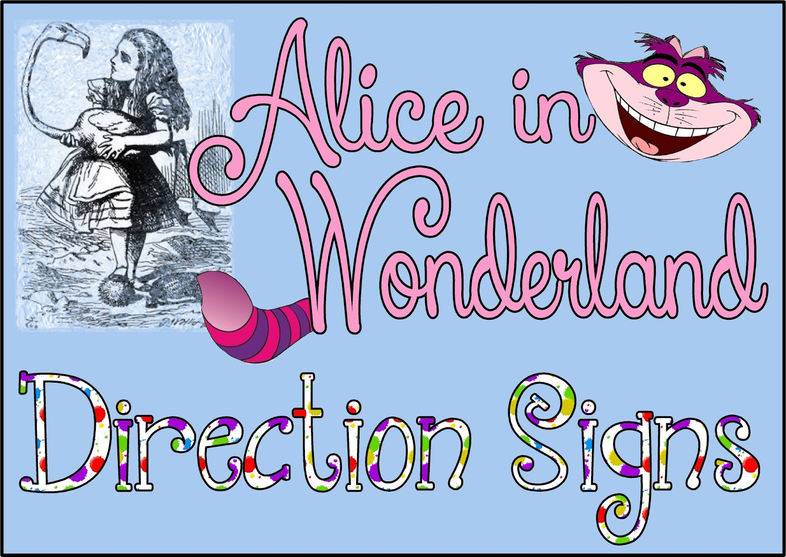 Hollyshome Family Life: Alice In Wonderland, Mad Hatter Party Free - Alice In Wonderland Signs Free Printable