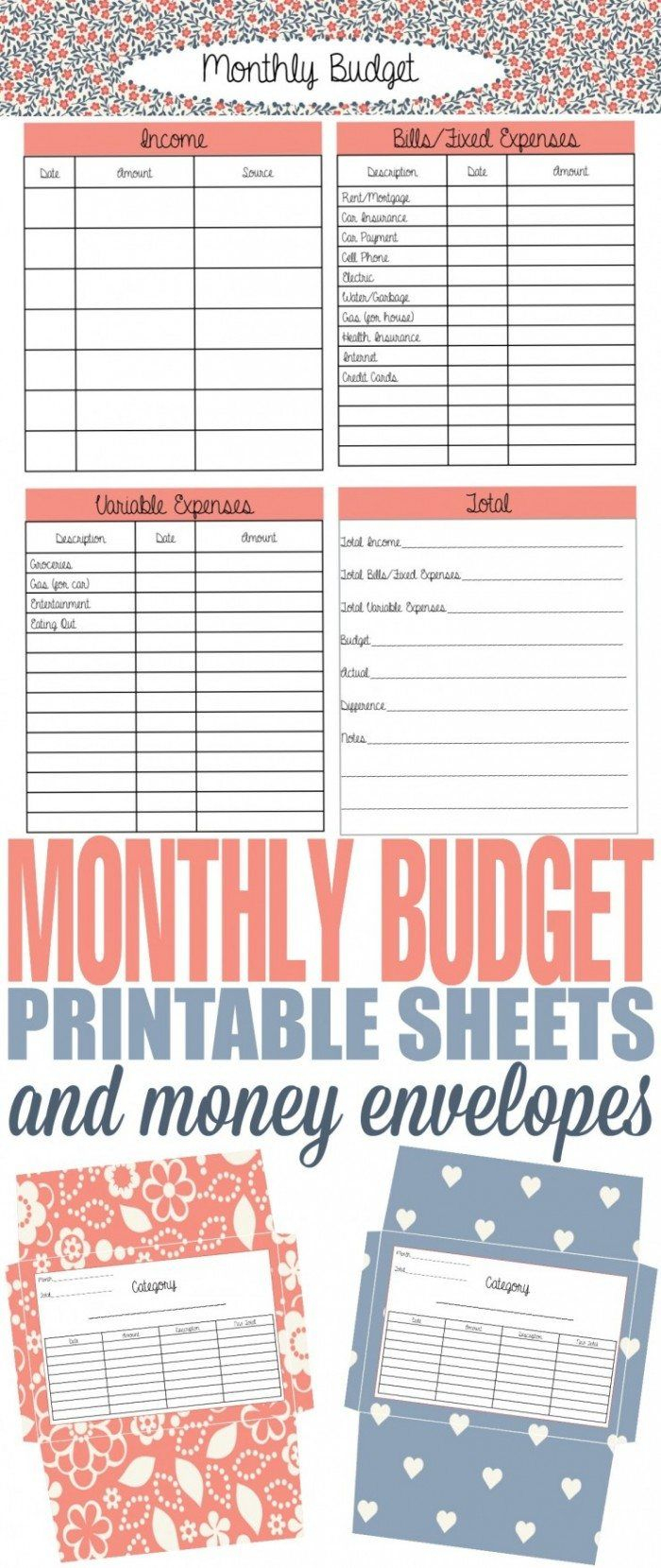 How To Budget And Spend Wisely With A Free Printable Envelope System - Free Printable Money Envelopes