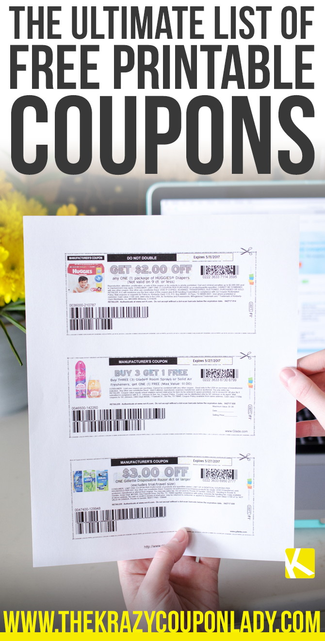 How To Find And Print Free Internet Coupons - The Krazy Coupon Lady - Free Printable Coupons For Baby Diapers