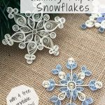 How To Make Quilling Paper Snowflakes | Paper | Pinterest | Quilling   Free Printable Quilling Patterns