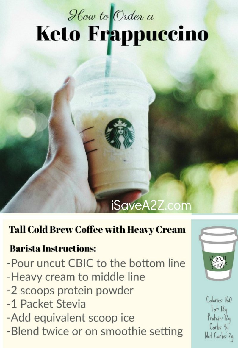 How To Order A Keto Frappuccino From Starbucks (Printable Card - Free Starbucks Coupon Printable