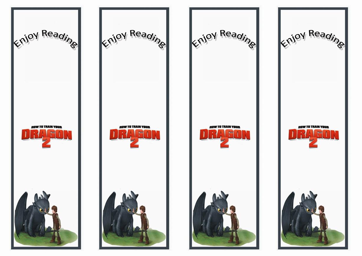 How To Train Your Dragon Bookmarks | Birthday Printable - Free Printable Dragon Bookmarks