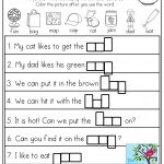 I Can Read! Simple Sentences With Cvc Words To Fill In! | March   Free Printable Cvc Worksheets
