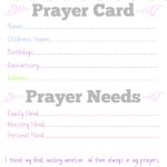 I Love This!!! A Missionary #prayer Card Free Printable To Help Me   Free Printable Special Occasion Cards