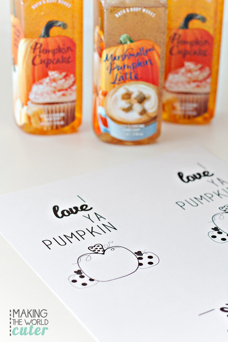 I Love Ya Pumpkin Printable Gift Tags - Free Printable Pumpkin Gift Tags