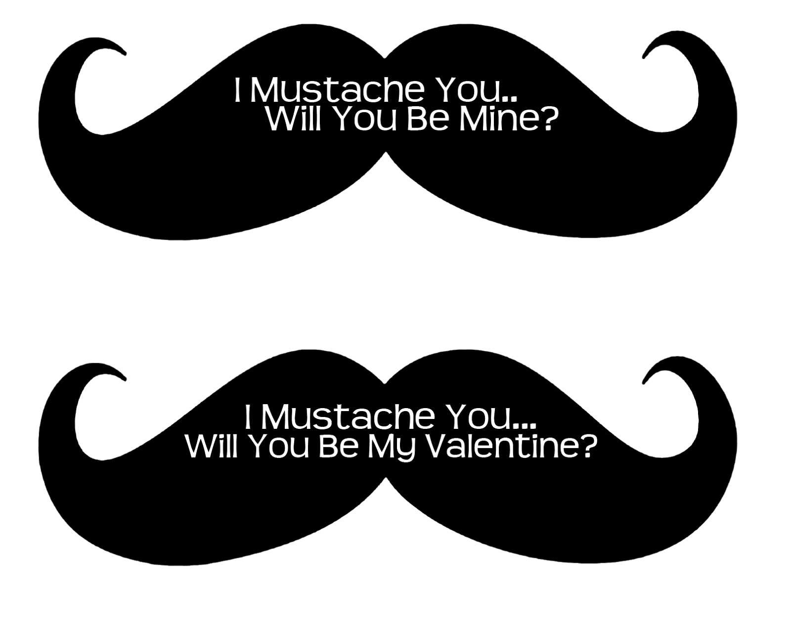 I Mustache You A Question| Free Printable Valentines | Frugalful 2.0 - Free Printable Mustache